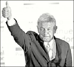 Lpez Obrador no reconocer el triunfo hasta que no se cuenten todos los votos. 