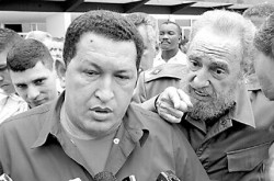 Organizaciones sociales preparan un acto en Córdoba con Fidel y Chávez juntos. 