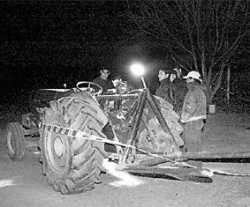 El tractor iba a ser sometido a pericias para determinar la causa del accidente.