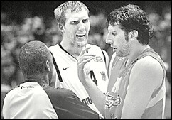 Nowitzki discuti ms de lo que jug ante Espaa.