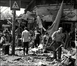 El ataque más cruento fue con una bomba en un atestado mercado en Bagdad. 