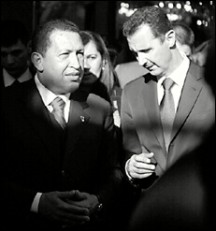 Chvez fue recibido por el presidente sirio.