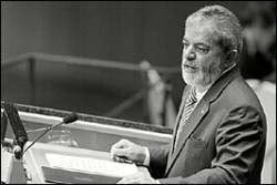 Lula habló en la asamblea de la ONU y luego se reunió con Kirchner.
