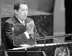 El presidente venezolano realiz un discurso en el que abund el histrionismo que caracteriza al venezolano.