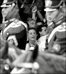 Duhalde estuvo en el acto de la CGT, junto a Moyano y Lingeri.