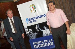 Miguel Angel Toma (menemista) y Ramón Puerta (cercano a Duhalde) lanzaron ayer la idea de armar un gran frente opositor.
