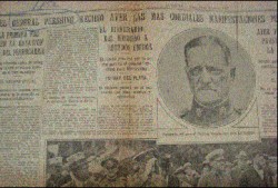 Nota de "La Nación" del 18 de enero de 1925, en espera del general Pershing y con noticias de su paso por Viedma y Patagones.