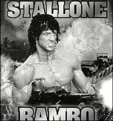 Rambo, otro de los personajes exitosos de Stallone.