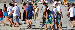 Durante el fin de semana mucha gente optó por disfrutar de Playas Doradas.