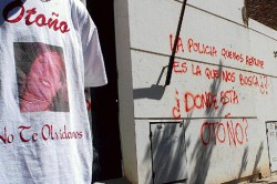 La policía fue cuestionada en varias manifestaciones realizadas desde el 23 de octubre, día de la desaparición de Otoño Uriarte.