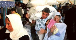 Los palestinos ya enfrentan serios problemas humanita-rios por la crisis entre las facciones políticas. Escasean la harina y el pan.