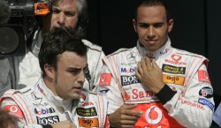 Alonso vs. Hamilton. Rivales en el equipo y en la pista.