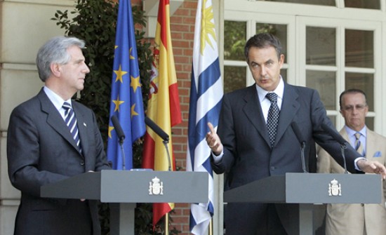 Tabar se reuni con Rodrguez Zapatero en el marco de su gira por Europa.