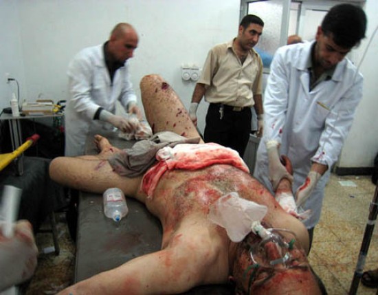 La imagen repetida en Irak: muerte, violencia y destrozos.
