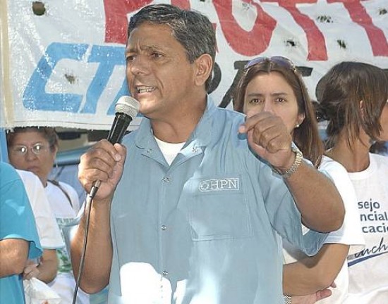 Baltasar Alvarez, delegado de la Junta Interna de ATE en el Hospital Neuquén.