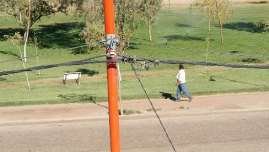 La zona de Parque Norte es una de las ms afectadas por la sustraccin de cables.