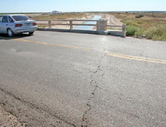 El tramo peligroso est a tres kilmetros del acceso a Ro Colorado.