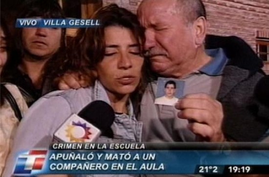 Los padres de Jonatan Otero reflejan su dolor por su muerte ocurrida en el aula de una colegio de Villa Gesell. 