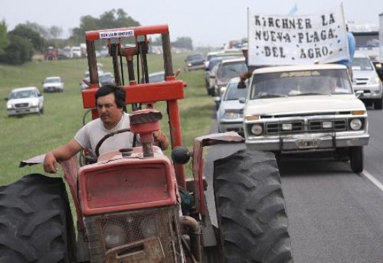 La medida de fuerza de los produc-tores que paraliz al pas.