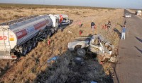 El accidente ocurri alrededor de las 22:30 del domingo y hasta las 10 de ayer hubo trabajos para despejar la ruta. El ingeniero viajaba en una Ford Ranger hacia Baha Blanca.