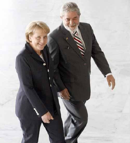 Merkel y Lula se encontraron antes de la cumbre de Lima.