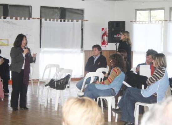 Barbeito y su equipo participaron del taller para reorientar la oferta educativa.