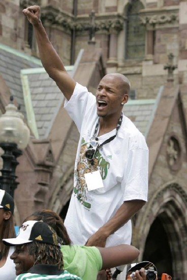 Ray Allen fue uno de los que ms disfrut la conquista.