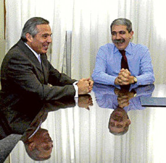 Sapag y Fernández se reunieron en la sede del Ministerio de Justicia.