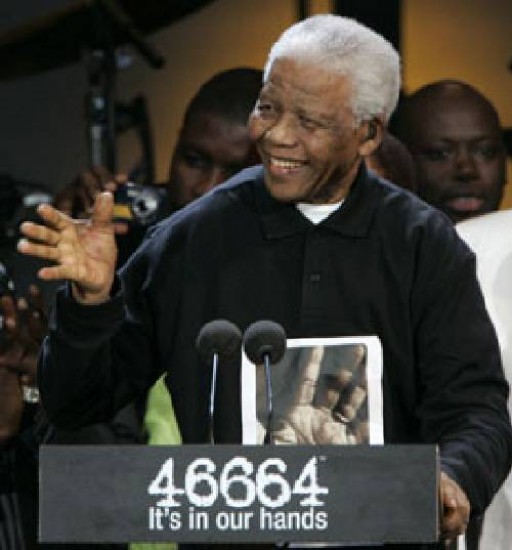 Mandela, muy emocionado.