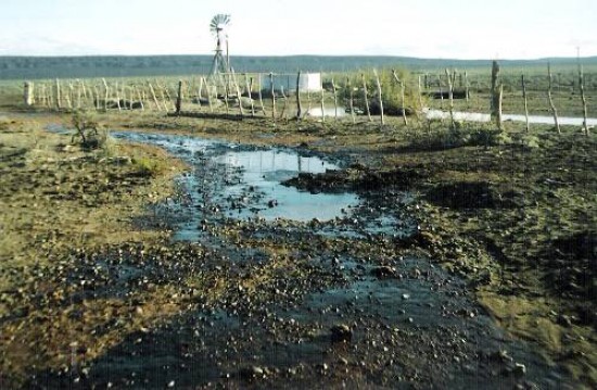 Hay restos de petróleo actuales y de vieja data, según el denunciante. Ductos corroídos, presagian nuevos derrames.