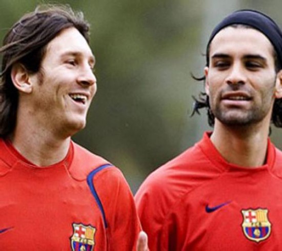 Messi y Mrquez en tiempos de amistad. Ayer se agarraron feo. 