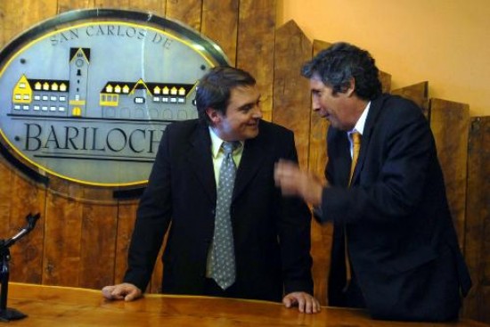 Francisco Poppe (izq.) y Adolfo Fours, integraron el gabinete del intendente interino Daro Barriga.