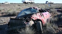 El Ford Fiesta Max muestra las huellas del violento golpe. Hasta ayer no se haba confirmado la causa del accidente