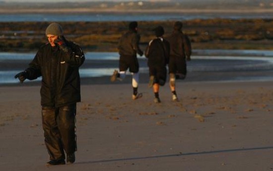 Después del buen trabajo en Las Grutas, esta tarde el plantel hará una práctica de fútbol y la semana próxima será bien "táctica".