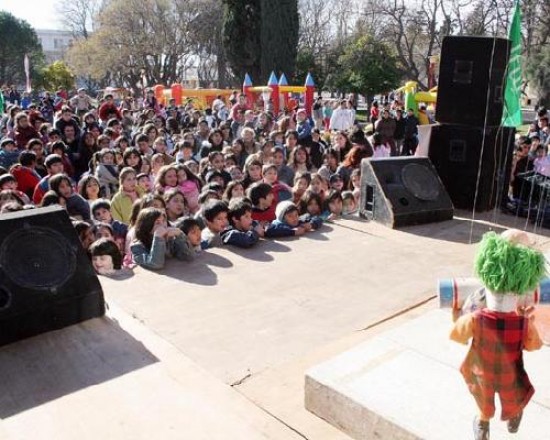 La plaza San Martn fue el epicentro en la capital rionegrina.