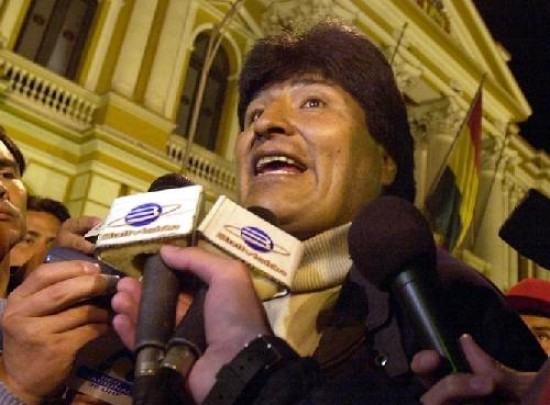 El presidente boliviano carg contra los prefectos de la 
