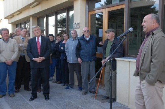 La colocacin de una placa marc ayer el reconocimiento de la comunidad roquense a la coopertiva.