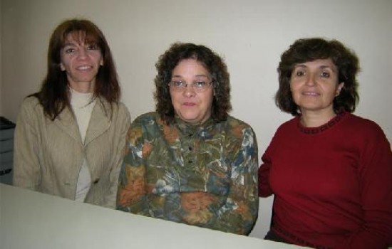 Viviana Mercado, Norma Sierra y Mónica García trabajan en la organización.