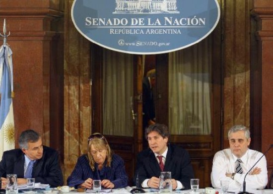 El titular de Anses, Amado Boudou, explicó ayer los alcances del proyecto ante las comisiones de Senadores.