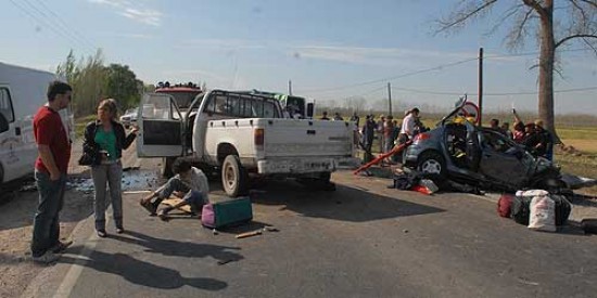 La ruta 22, escenario de la tragedia en la que fallecieron dos personas (Foto: César Izza)