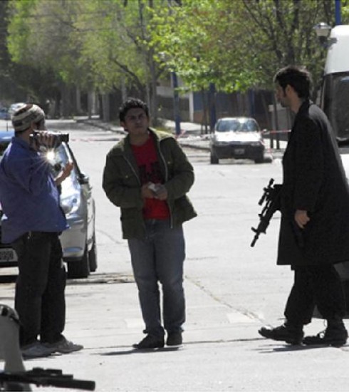 Los alumnos del IUPA filmaron en el centro de la ciudad.