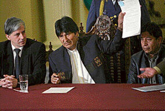  Morales recibi anoche a los principales referentes de la oposicin. 