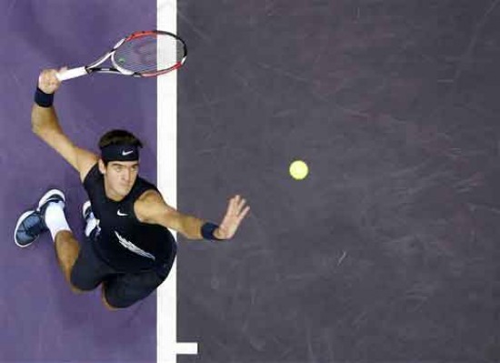 Ayer, del Potro elimin a Nalbandian del torneo. (FOTO: Ap)