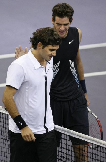 Federer quiere a Del Potro en Shanghai y ste le dijo: 