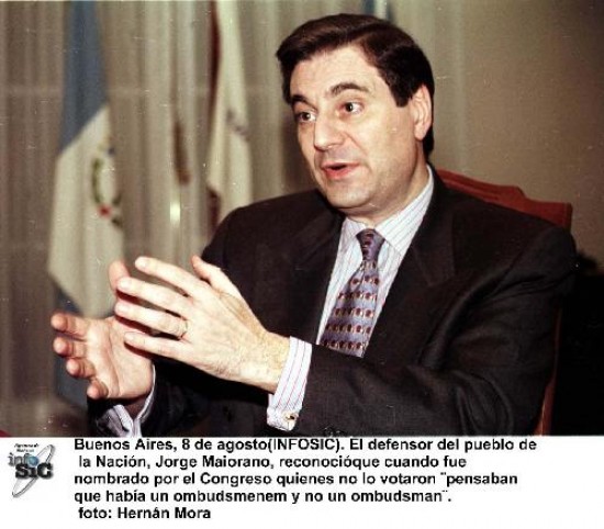 Jorge Maiorano fue defensor del Pueblo entre 1994 y 1999. En su nuevo trabajo su veredicto es obligatorio para las aseguradoras. 