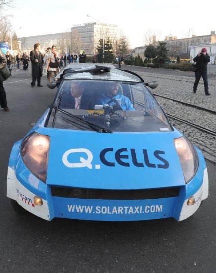 El auto lleg a la ONU en Poznan, en donde estn analizando el calenta-miento global. 
