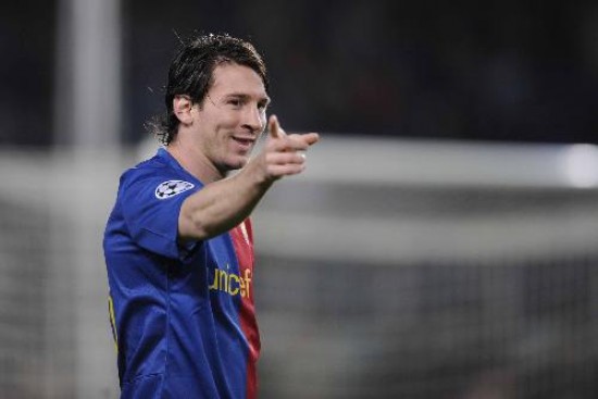 Messi, el as de espadas del Bara, hoy ante el Real. 
