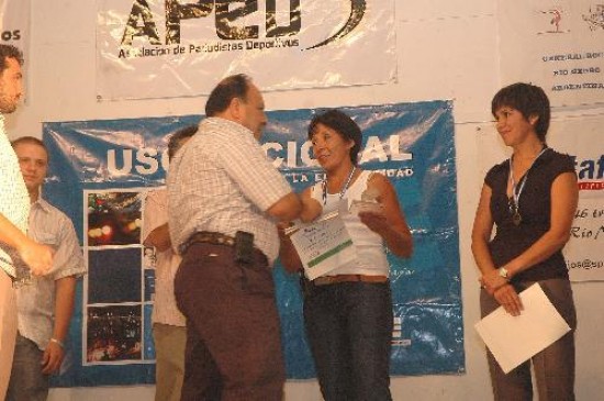Marina Pea fue la galardonada en atletismo. 