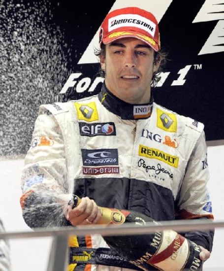 Alonso fue elegido el mejor del 2008. 