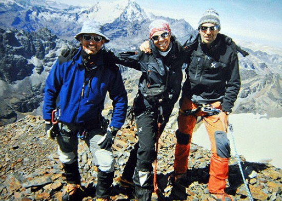 Adinistas italianos en el Aconcagua